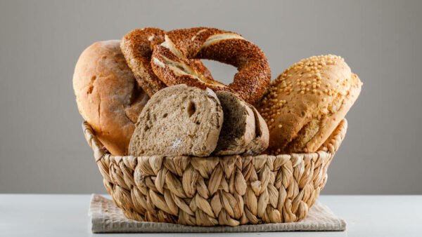 bakery products with various flavors