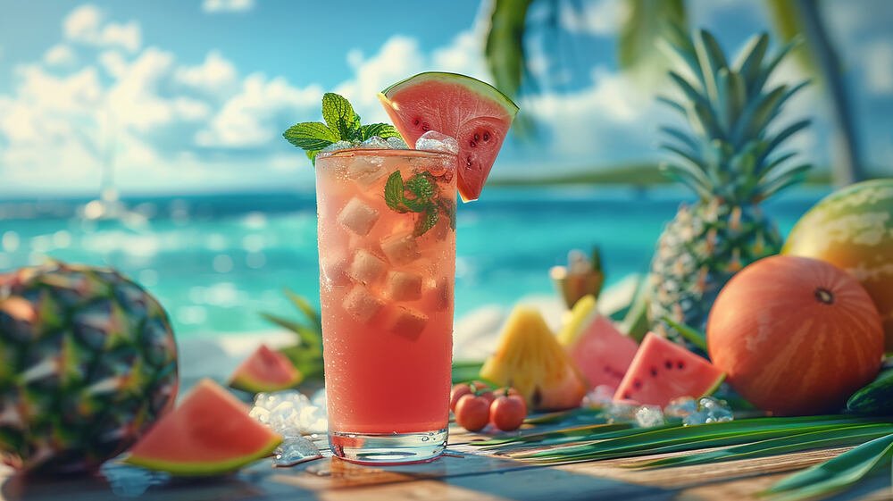 minuman dengan perisa yang cocok di musim panas