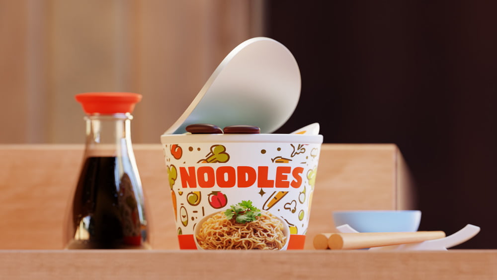 cup noodle with various flavor