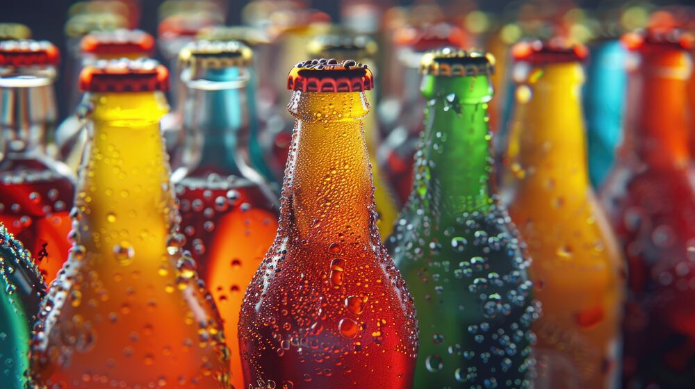 minuman bersoda yang memanfaatkan perisa untuk menciptakan berbagai rasa
